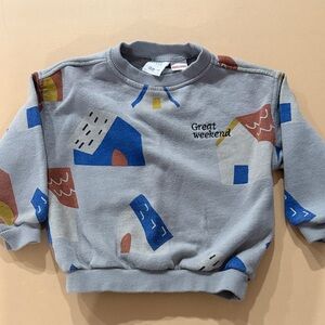 Zara Kids Graphic Sweatshirt - Multicolor
